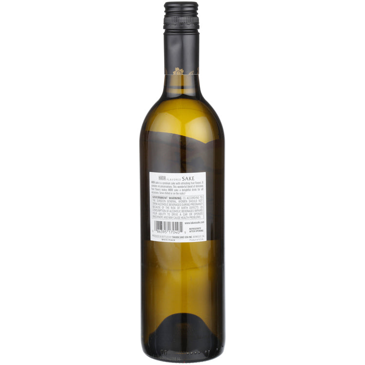 Hana White Peach Flavored Sake - 750ML - Back