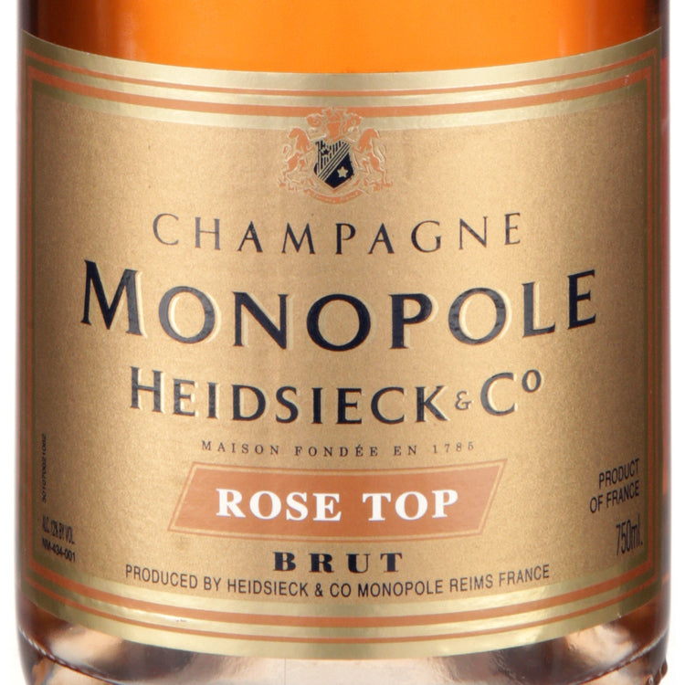 Heidsieck & Co. Monopole Champagne Brut Rose Rose Top - 750ML - Front Label