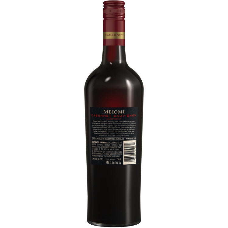 Meiomi Cabernet Sauvignon California - 750ML - Back