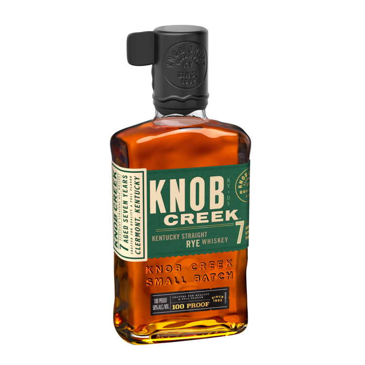 Knob Creek Straight Rye Whiskey Small Batch 7 Yr 100 - 375ML - Front Label