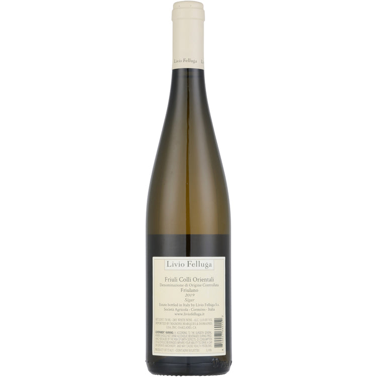 Livio Felluga Friulano Sigar Colli Orientali Del Friuli 2019 - 750ML