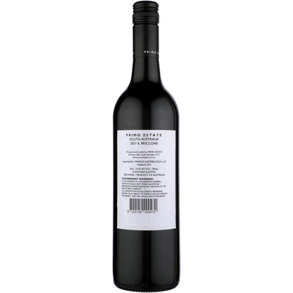 Primo Estate Shiraz/Sangiovese Il Briccone Mclaren Vale 2021 - 750ML - Back