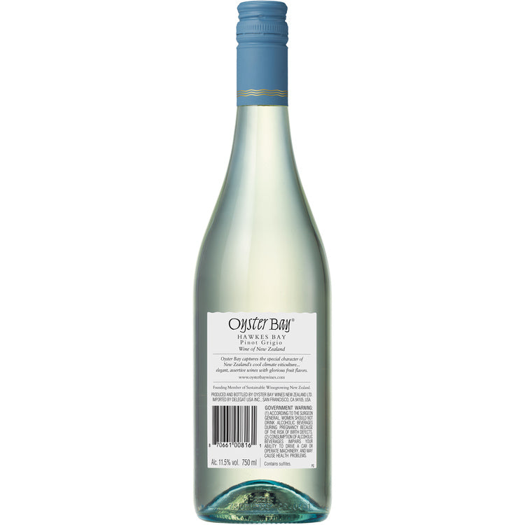 Oyster Bay Pinot Grigio Hawkes Bay - 750ML - Back