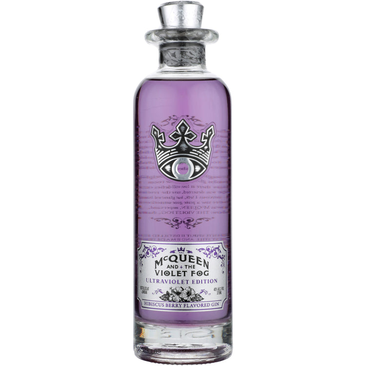 Mcqueen And The Violet Fog Ultra Violet Hibiscus Berry Flavored Gin 80 - 375ML - Front