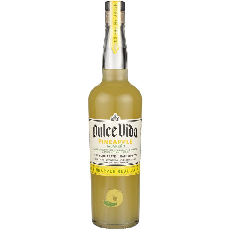 Dulce Vida Pineapple & Jalapeno Flavored Tequila 70 - 750ML - Front