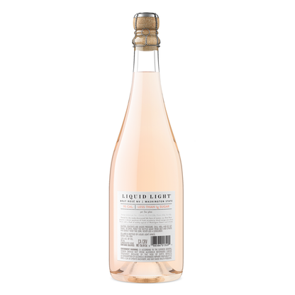 Liquid Light Brut Rose Washington - 750ML - Back