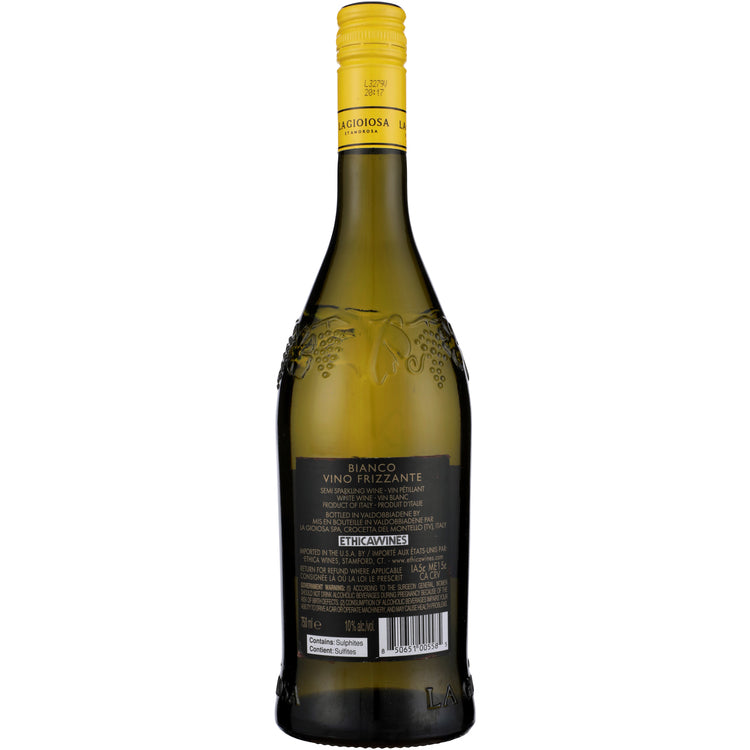 La Gioiosa Frizzante Italy - 750ML - Back
