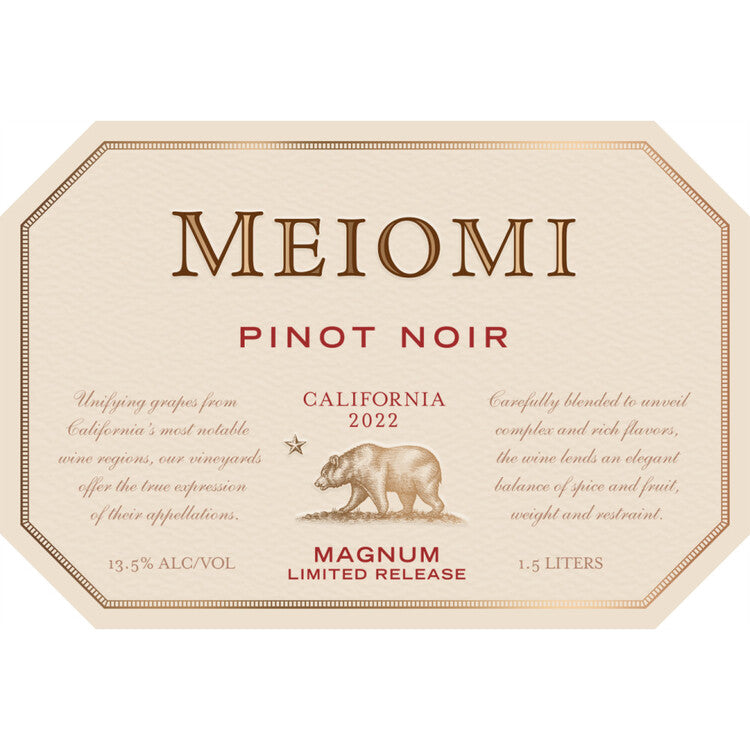 Meiomi Pinot Noir Limited Release California - 1.5L - Front Label