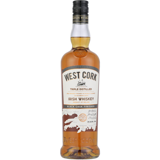 West Cork Blended Irish Whiskey Black Cask Finished 80 - 750ML - Front