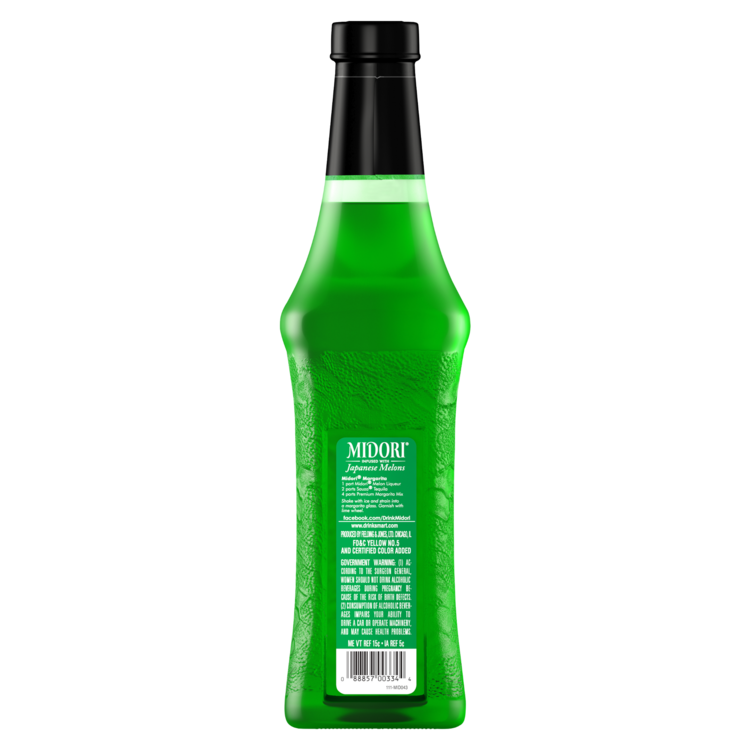 Midori Melon Liqueur 40 - 375ML - Back
