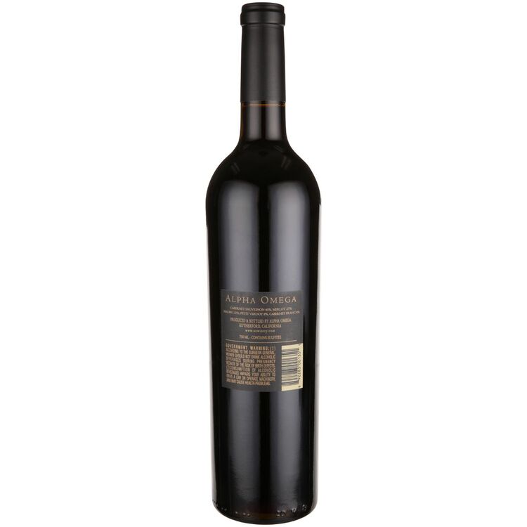 Alpha Omega Proprietary Red Wine Napa Valley 2022 - 750ML - Back