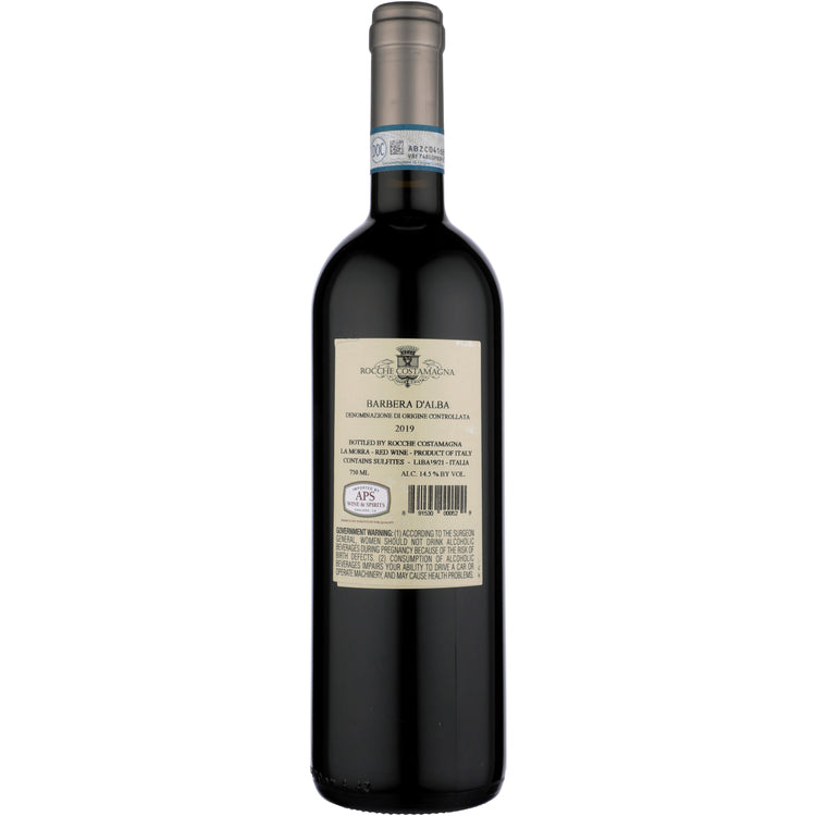 Rocche Costamagna Barbera D'Alba 2019 - 750ML - Back