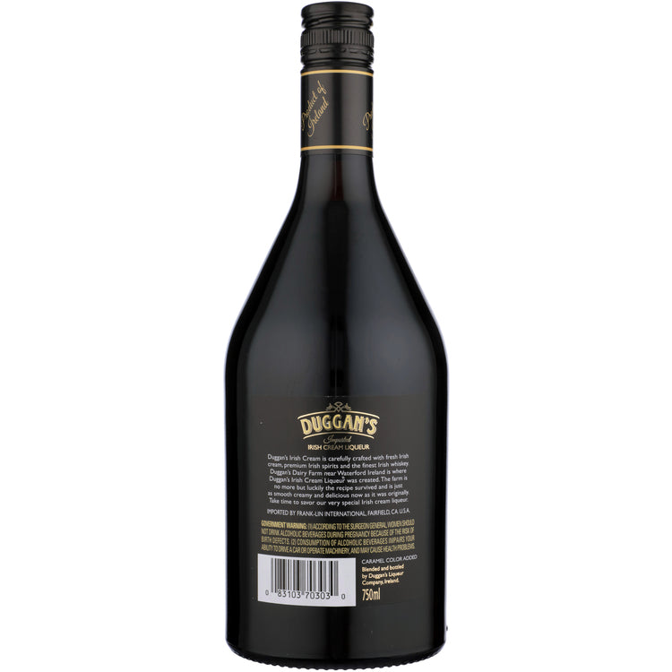 Duggans Irish Cream 34 - 750ML - Back