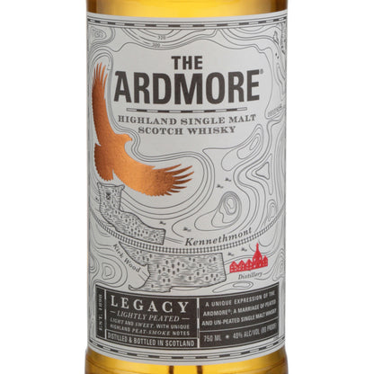 Ardmore Single Malt Scotch Legacy Lightly Peated 80 - 750ML