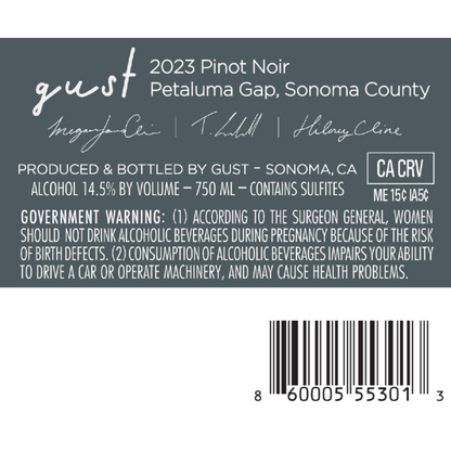 Gust Pinot Noir Petaluma Gap 2023 - 750ML