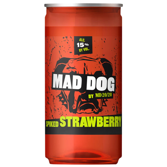 Mad Dog Spiked Strawberry Flavored Wine - 200ML - Front