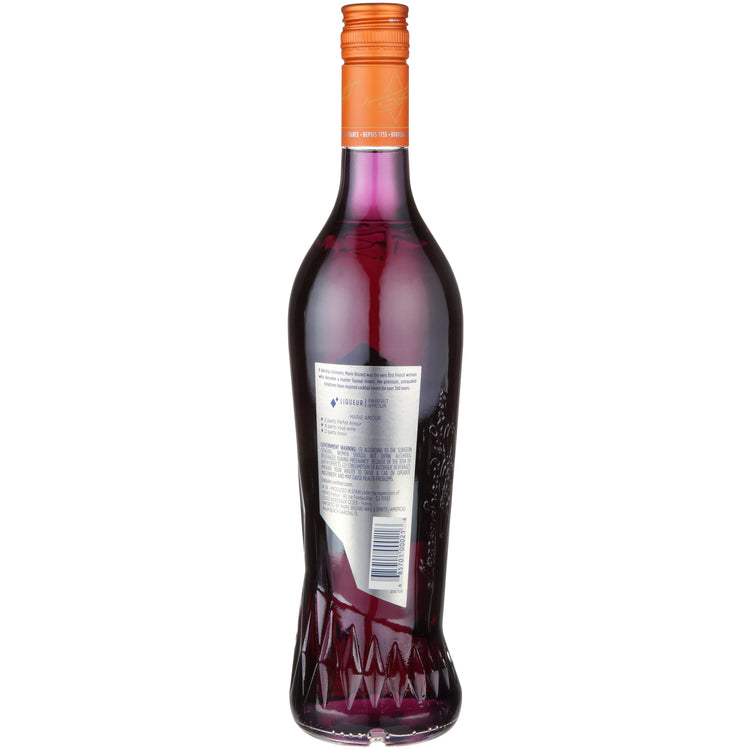 Marie Brizard Orange Liqueur Parfait Amour 50 - 750ML - Back