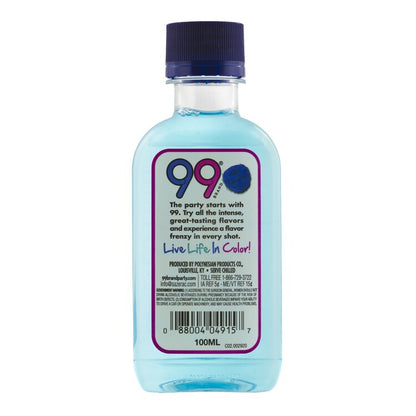 99 Brand Blue Raspberries Liqueur 99 - 100ML - Back