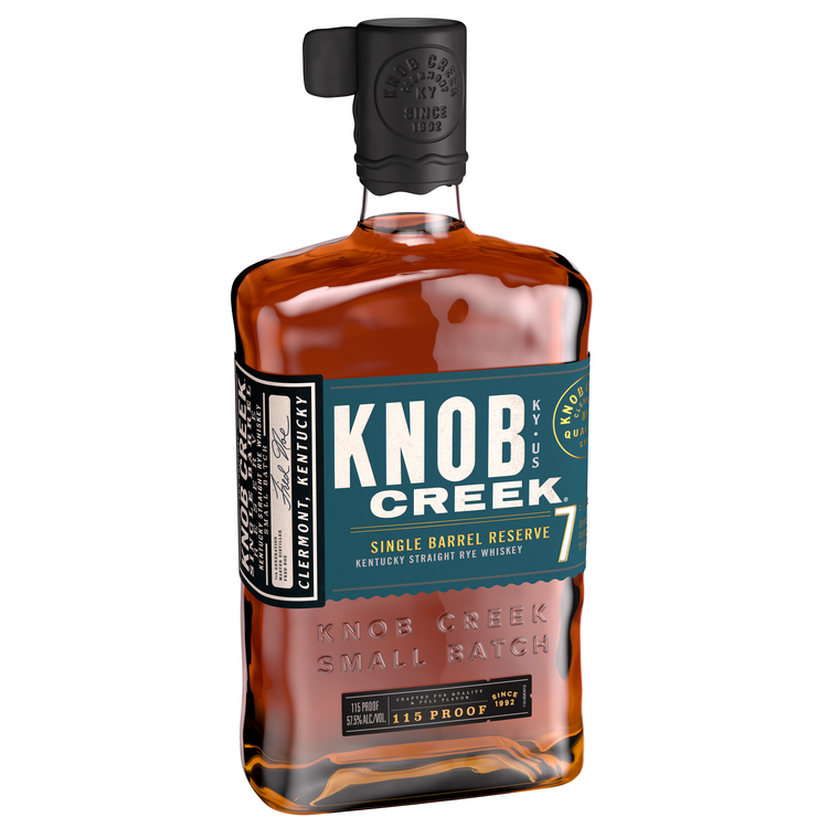 Knob Creek Straight Rye Whiskey Single Barrel Reserve 7 Yr 115 - 750ML - Front Label