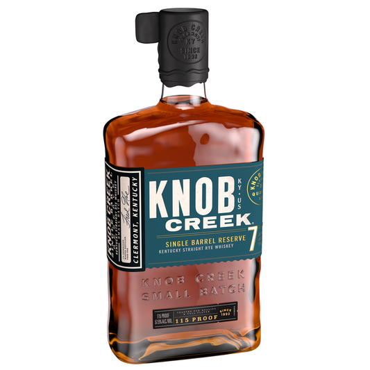 Knob Creek Straight Rye Whiskey Single Barrel Reserve 7 Yr 115 - 750ML - Front Label