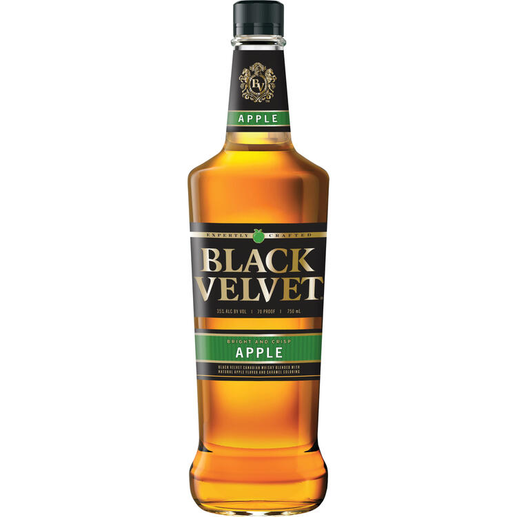 Black Velvet Apple Flavored Whisky 70 - 750ML - Front