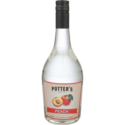 Potter's Peach Schnapps 30 - 750ML - Front