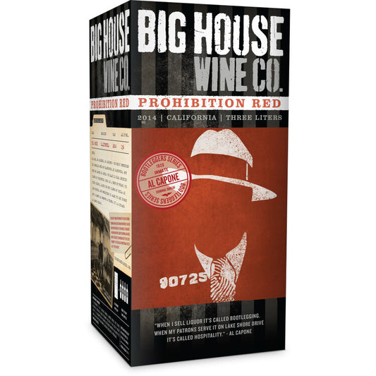 Big House Prohibition Red Al Capone Bootleggers Series California - 3.0L