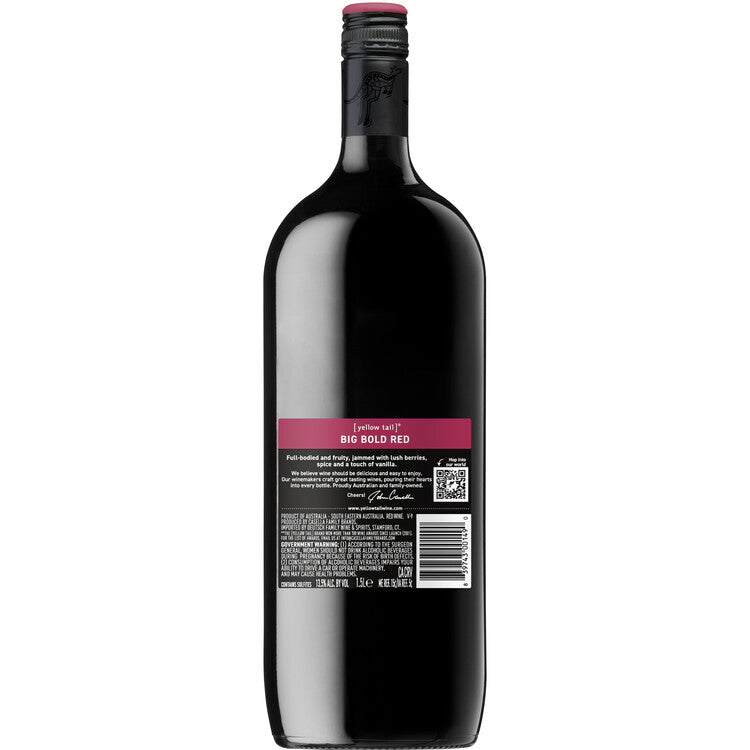 Yellow Tail Big Bold Red South Eastern Australia - 1.5L - Back
