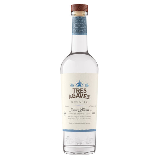 Tres Agaves Tequila Blanco 80 - 750ML - Front