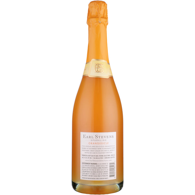 Earl Stevens Sparkling Orangesicle Flavored Wine - 750ML - Back