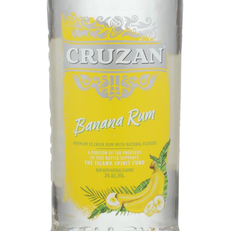 Cruzan Banana Flavored Rum 42 - 1.0L - Front Label
