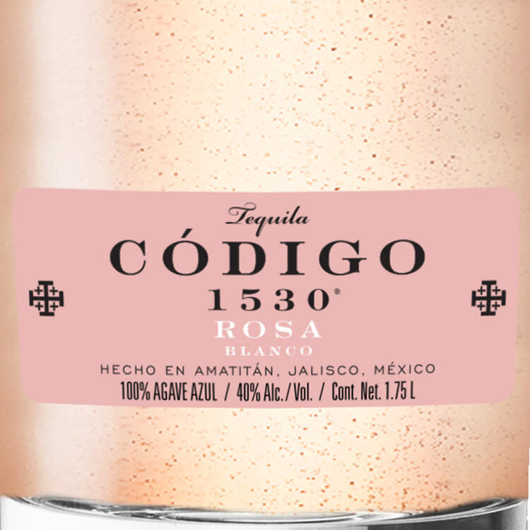 Codigo 1530 Tequila Blanco Rosa 80 - 1.75L - Front Label