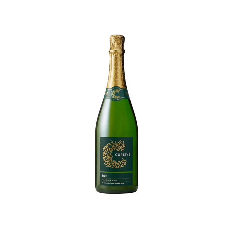 Cursive Sparkling Wine American - 750ML - Front
