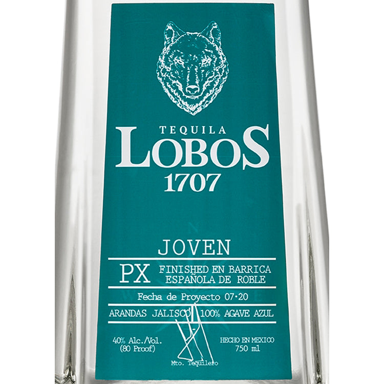Lobos 1707 Tequila Joven 80 - 750ML - Front Label