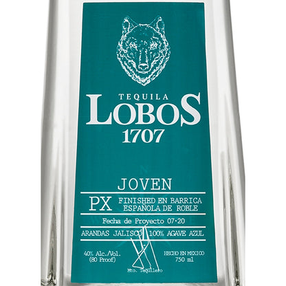 Lobos 1707 Tequila Joven 80 - 750ML - Front Label
