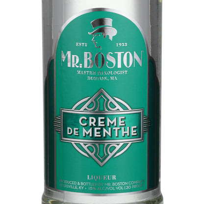 Mr. Boston Creme De Menthe White 30 - 1.0L - Front Label