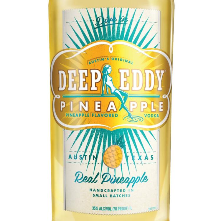 Deep Eddy Pineapple Flavored Vodka 70 - 1.0L - Front Label