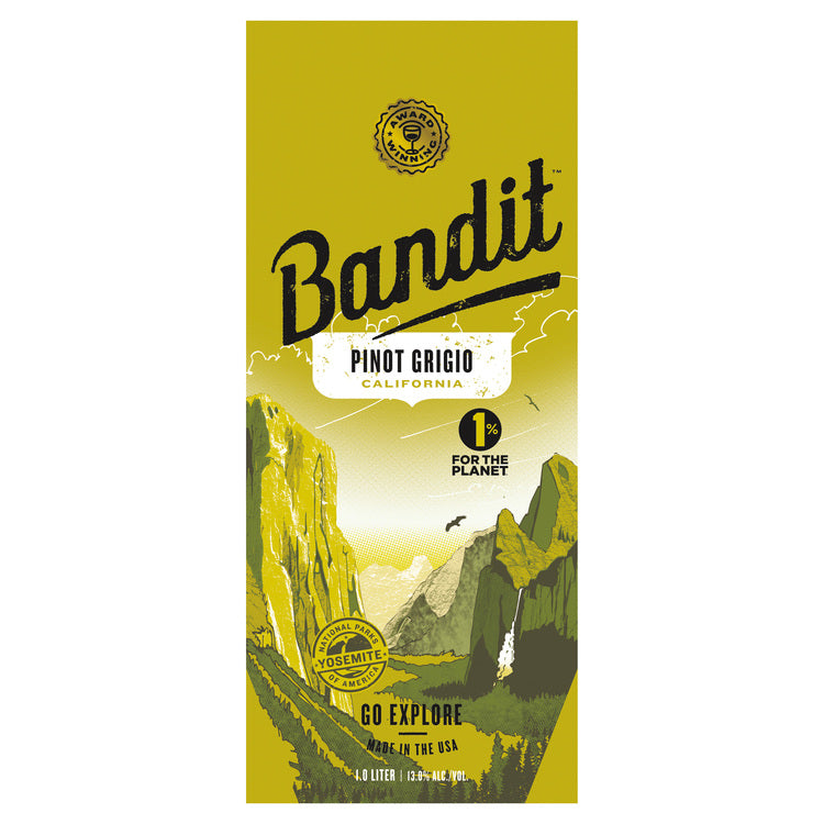 Bandit Pinot Grigio California - 1.0L - Front Label