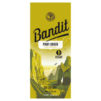 Bandit Pinot Grigio California - 1.0L - Front Label