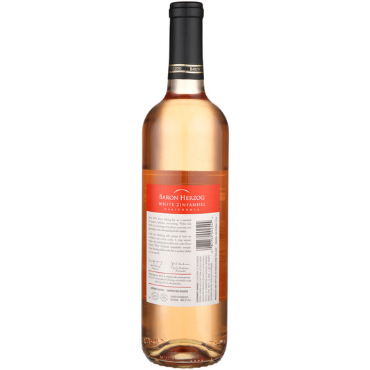 Baron Herzog White Zinfandel California - 750ML - Back