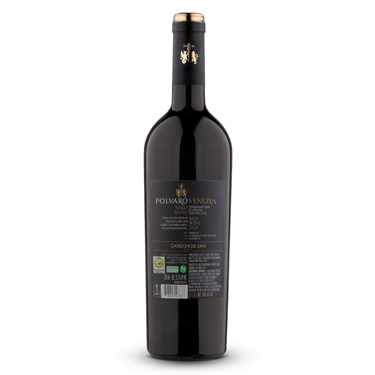 Tenuta Polvaro Cabernet Sauvignon/Merlot/Syrah Polvaro Nero Venezia 20 - 750ML - Back