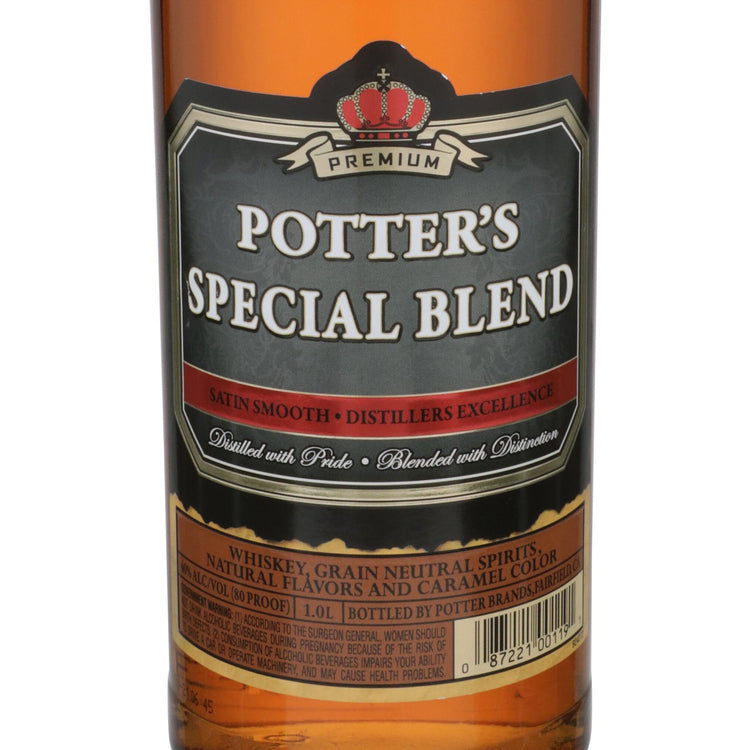 Potter's Blended Bourbon Special Blend 80 - 1.0L - Front Label