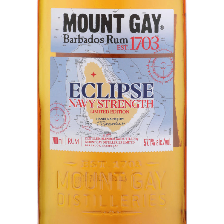 Mount Gay Aged Rum Eclipse Navy Strength Limited Edition 114.2 - 700ML - Front Label