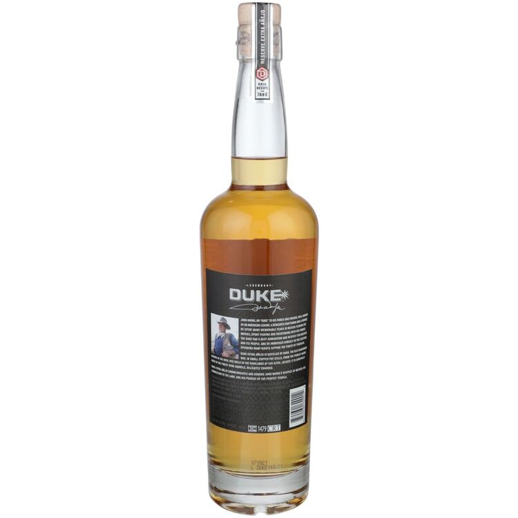 Duke Tequila Extra Anejo Founder's Reserve 3 Yr 80 - 750ML - Back