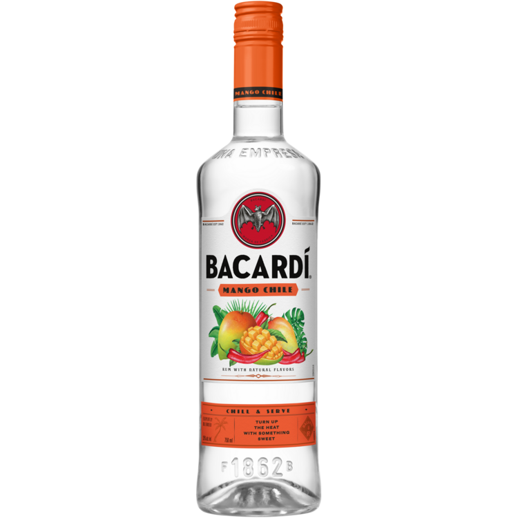 Bacardi Mango Chile Flavored Rum 70 W/ Tajin - 750ML - Front