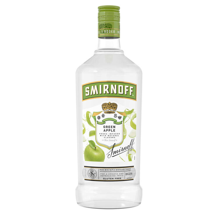 Smirnoff Apple Flavored Vodka Green Apple 60 - 1.75L