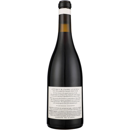 Antiquum Farm Pinot Noir Luxuria Willamette Valley 2021 - 750ML