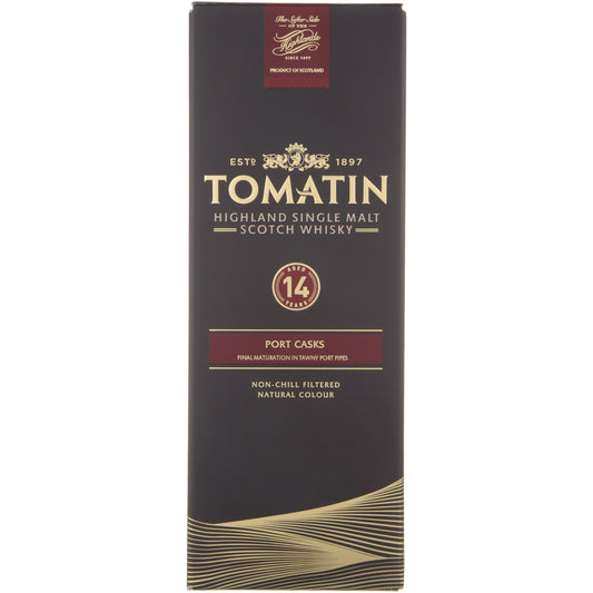 Tomatin Single Malt Scotch Port Casks 14 Yr 92 - 750ML - Front