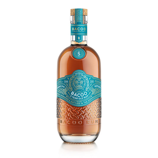 Bacoo Aged Rum 5 Yr 80 - 750ML - Front