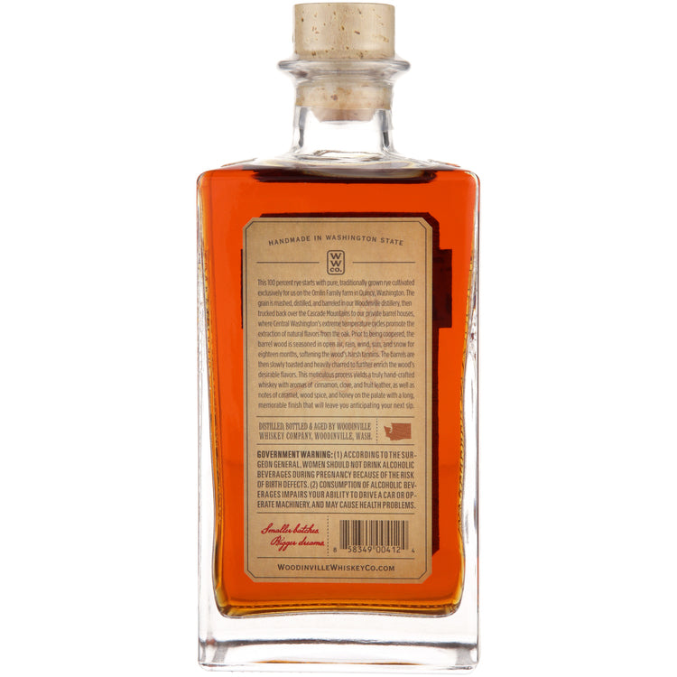 Woodinville Whiskey Co. Straight Rye Whiskey Signature 90 - 750ML